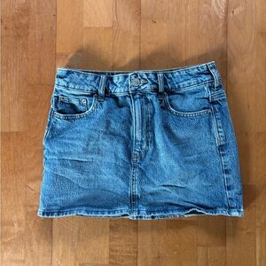 PacSun Classic Blue Denim Mini Skirt